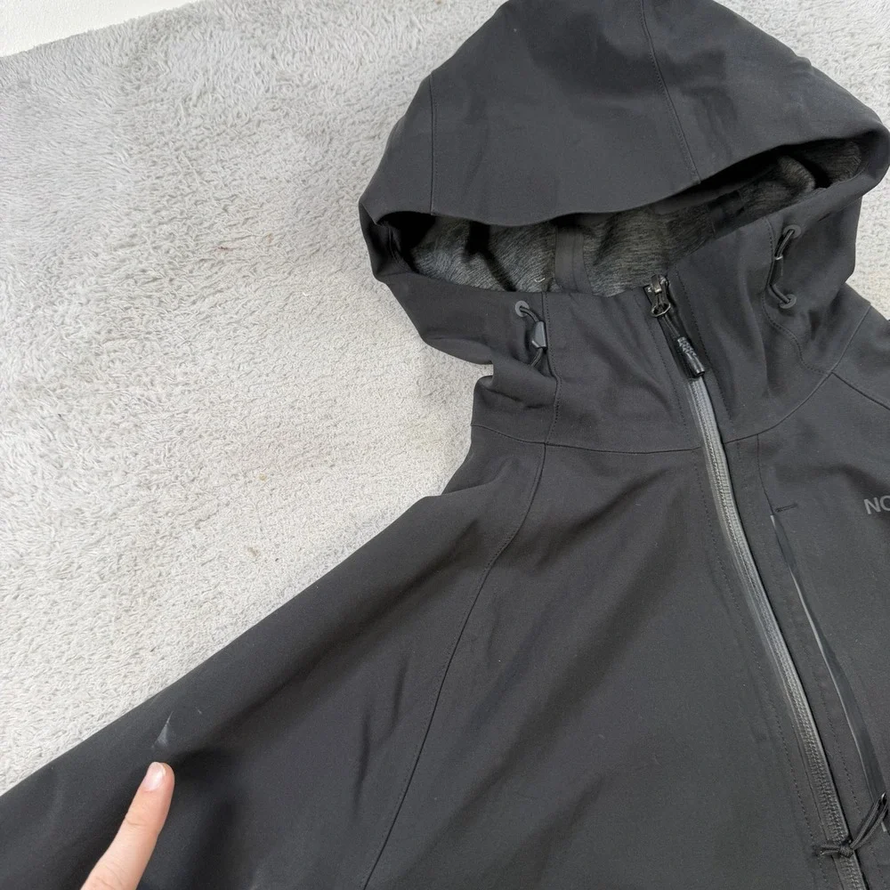 The North Face Jacket Mens Large Black Apex Flex Goretex Outdoor Waterproof Zip